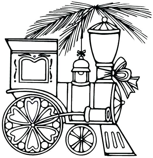 525x541 Christmas Train Coloring Pages Train Coloring Pages Train Coloring