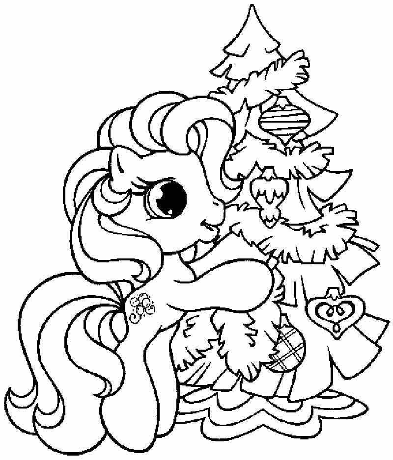 800x938 Pinkie Pie And Christmas Tree Coloring Pages