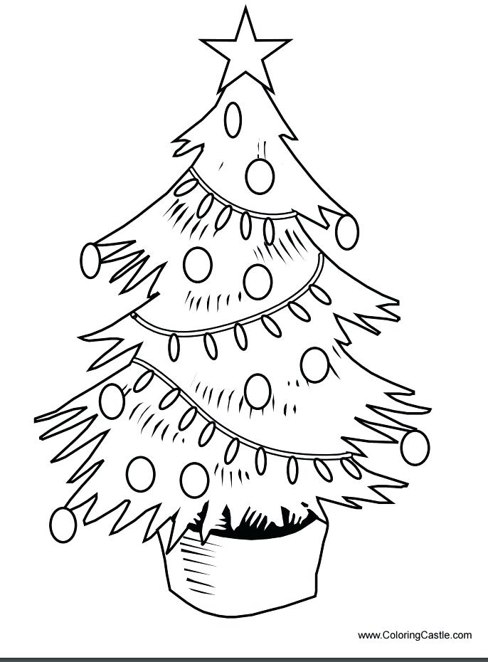 686x930 Tree Coloring Pages Christmas Tree Coloring Pages Free