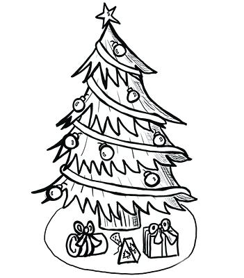 351x400 Free Coloring Pages Christmas Tree Free Coloring Pages Tree