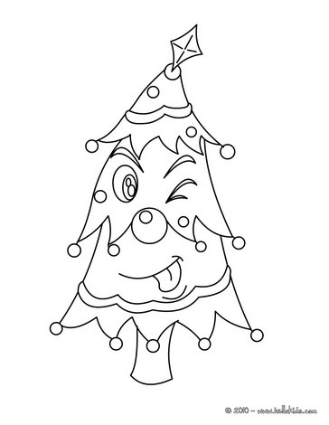 364x470 Christmas Tree Coloring Pages