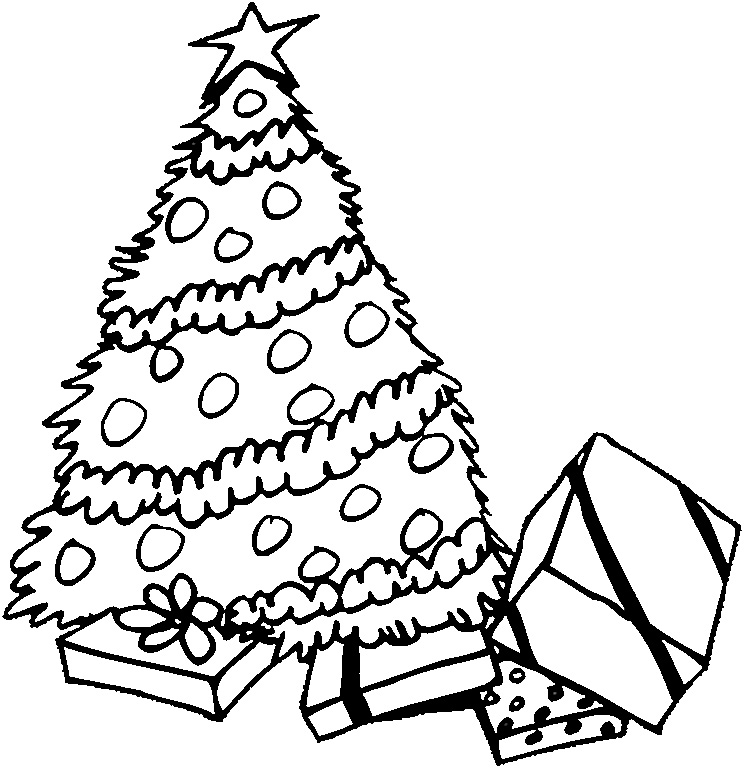 745x768 Christmas Coloring Page For Kids