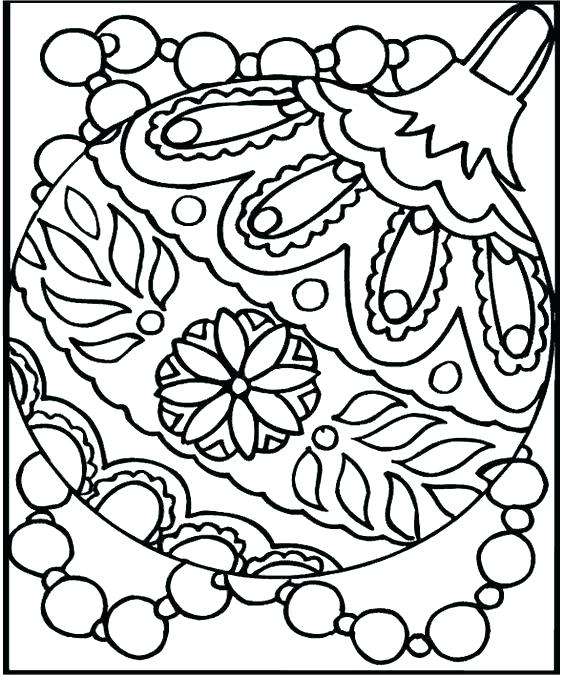 564x676 Christmas Ornament Coloring Sheets Printable Coloring Pages
