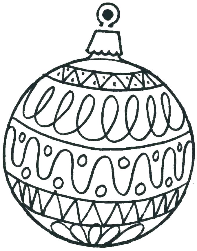 680x867 Christmas Tree Decorations Colouring Pages Trees For Coloring Free