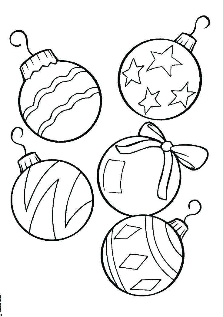 736x1047 Christmas Decorations Drawings Ornaments Coloring Pages Ornaments