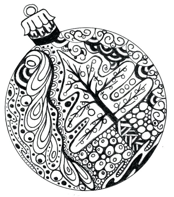 600x679 Christmas Ornament Coloring Pages In Addition To Ornaments