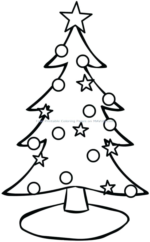 638x1024 Christmas Tree Lights Coloring Pages