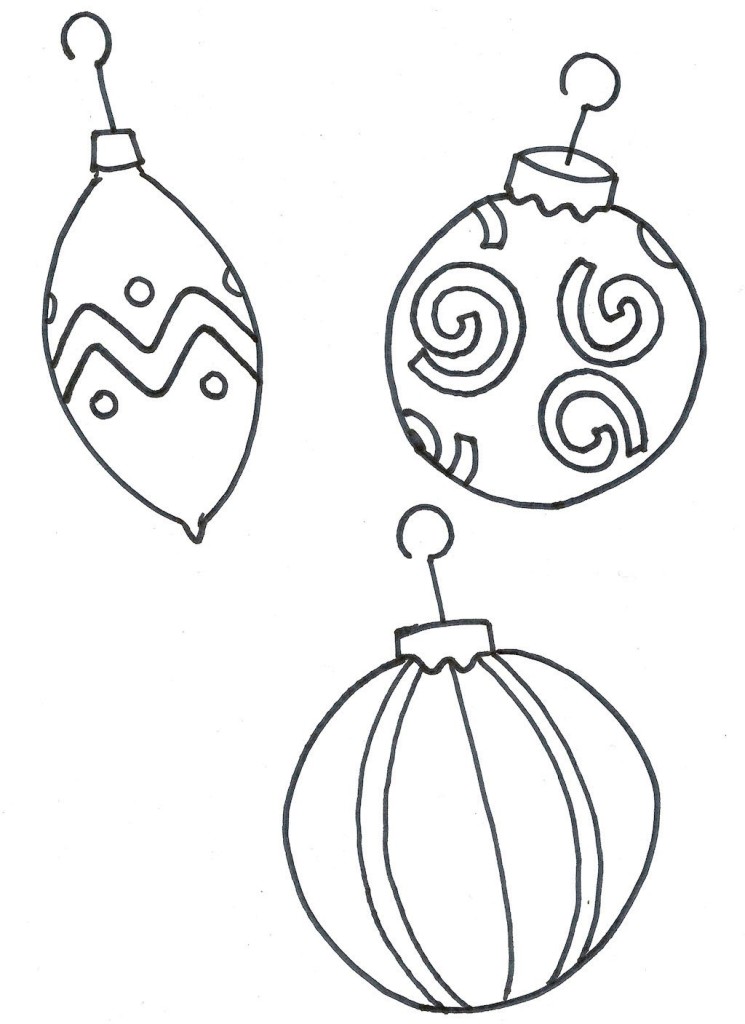 745x1024 Christmas Tree Ornament Coloring Pages Many Interesting Cliparts