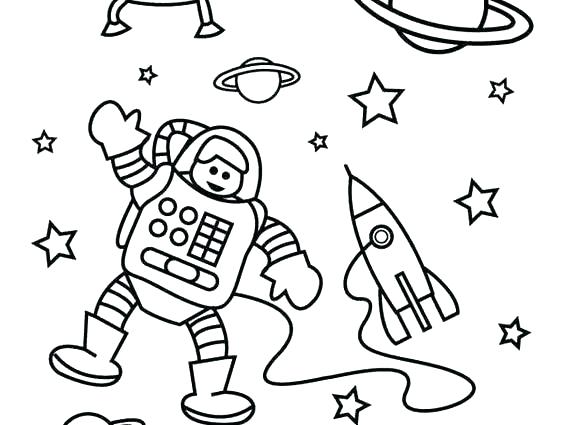 564x425 Free Coloring Pages Christmas Tree Ornaments Space Page Rocket
