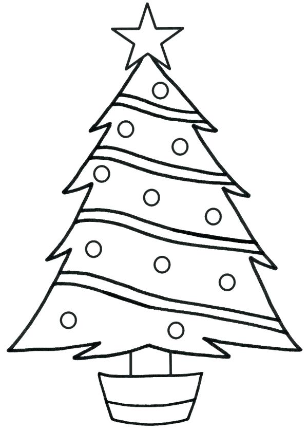 600x839 Christmas Tree Coloring Pages Printable New Coloring Page Tree