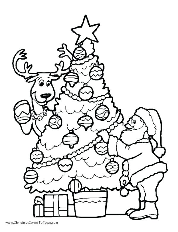 600x782 Christmas Tree Printable Coloring Pages Free Printable Tree