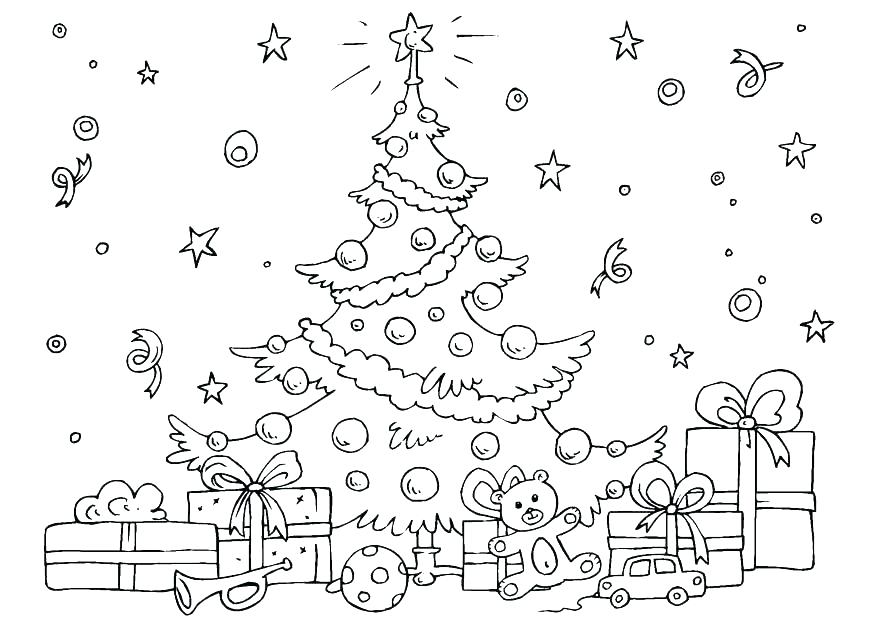 875x620 Christmas Tree Printable Coloring Pages Tree Printable Coloring