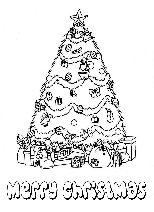 600x825 Christmas Tree Coloring Pages