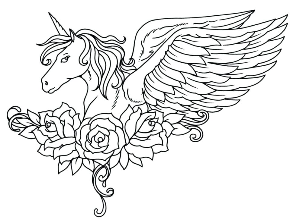 960x740 Good Unicorn Coloring Pages Online And Online Unicorn Coloring