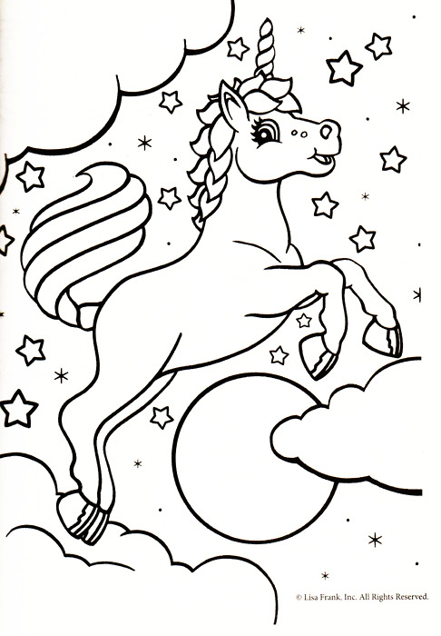 486x700 Unicorn Coloring Page