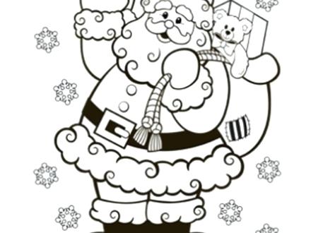 440x330 Coloring Pages Cute Baby Unicorns Page Santa For Christmas Kids