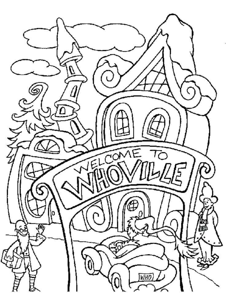 736x951 Christmas Village Coloring Pages Activity Coloring Sheets Lovely