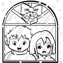 220x220 Christmas Village Coloring Pages