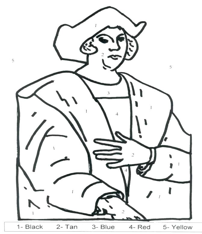 671x775 Christopher Columbus Coloring Page Day Coloring Page Free