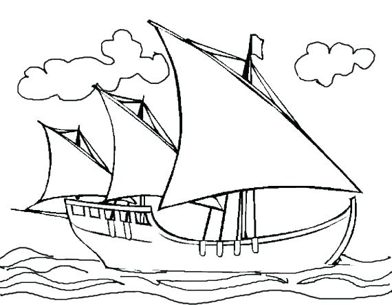 570x443 Free Printable Christopher Columbus Coloring Pages Pictures
