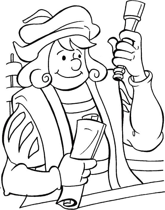 Christopher Columbus Coloring Pages Printable at GetDrawings | Free ...