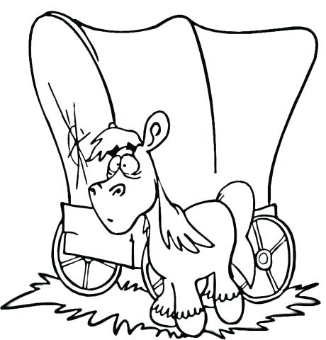 460x480 Covered Wagon Coloring Page Free Printable Coloring Pages Click