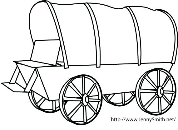 570x418 Wagon Coloring Pages