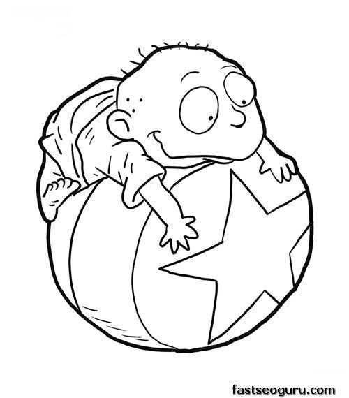500x570 Chucky From Rugrats Tommy From Rugrats Coloring Page Coloring