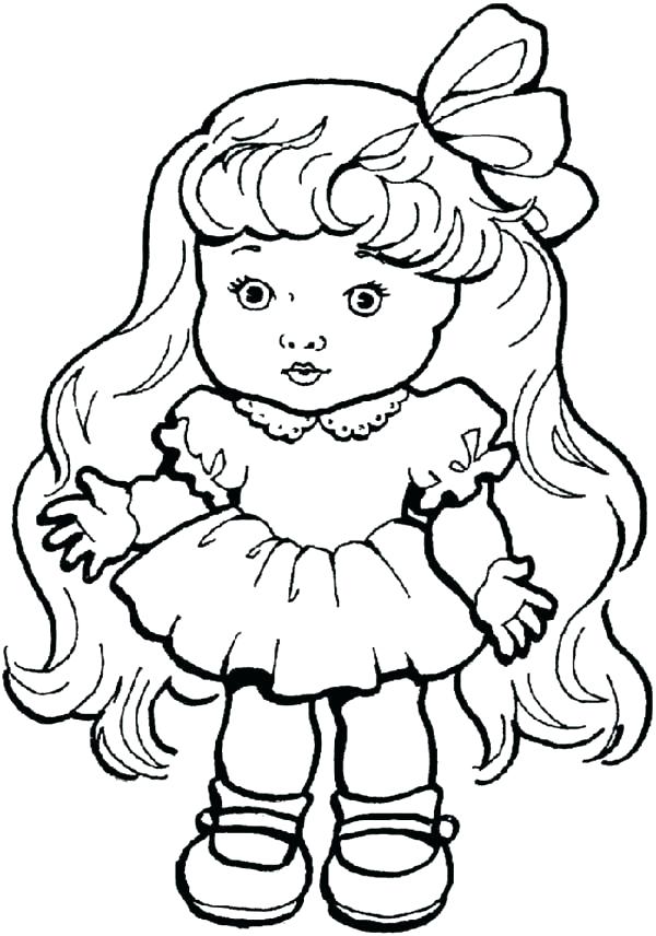 600x856 Printable Dollhouse Coloring Pages Monster High Dolls Free