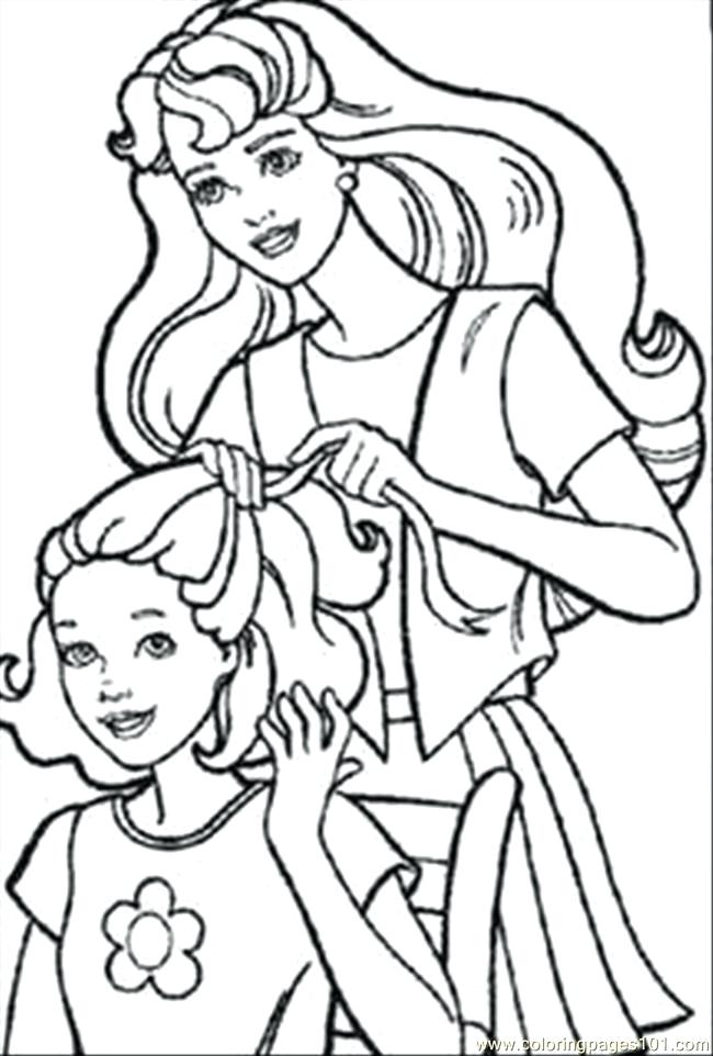 650x962 Doll For Coloring Barbie Doll Coloring Pages Coloring Page