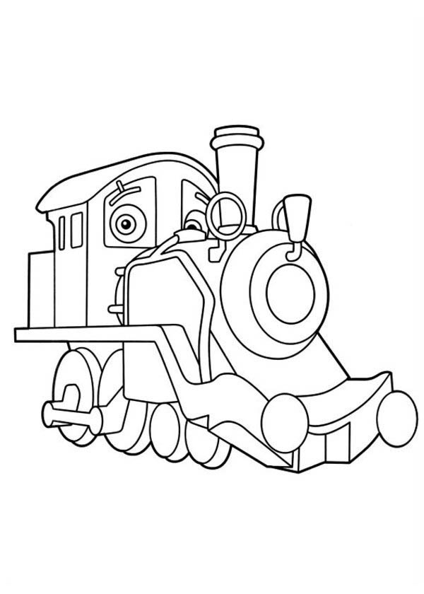 600x840 Old Puffer Pete From Chuggington Coloring Page