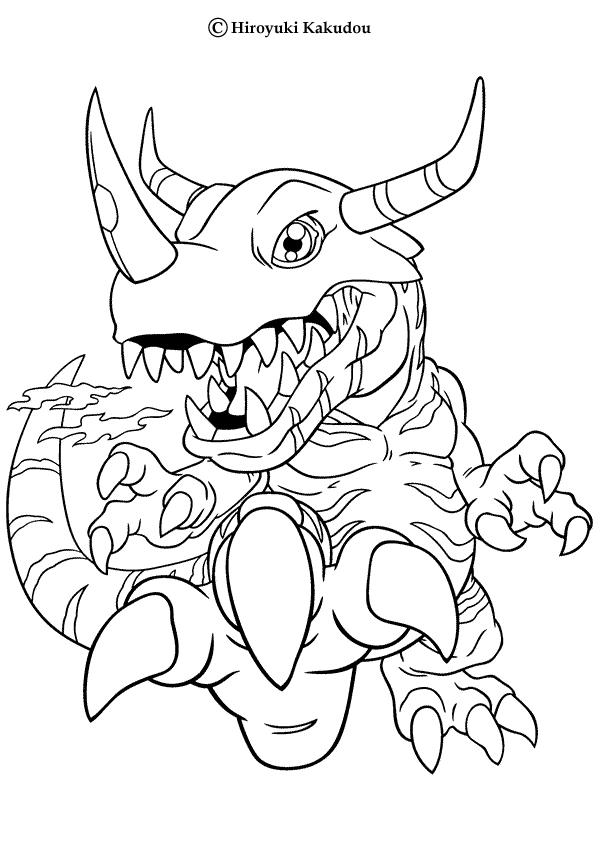 600x850 Greymon Coloring Pages