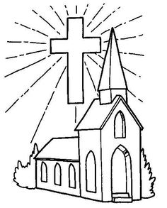 236x293 Church Coloring Page Bible School Crafts, Vacation Bible School