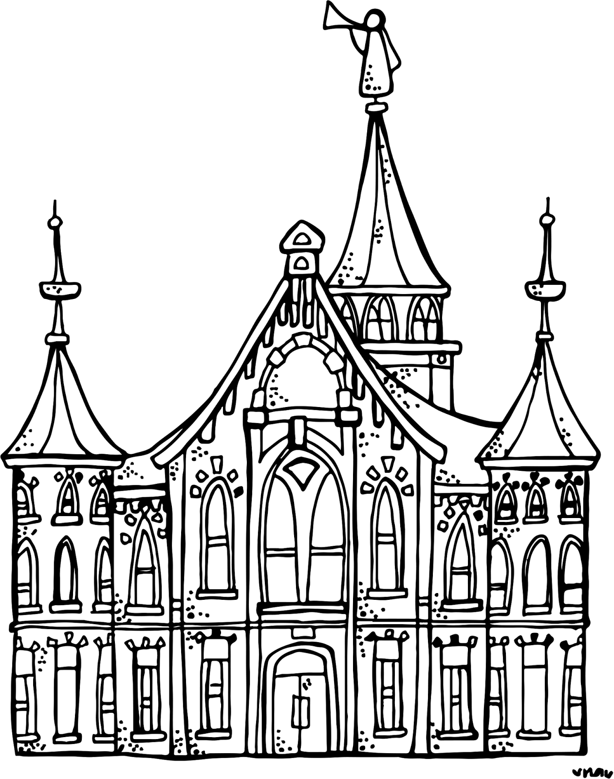 1261x1600 Impressive Lds Church Building Coloring Page M