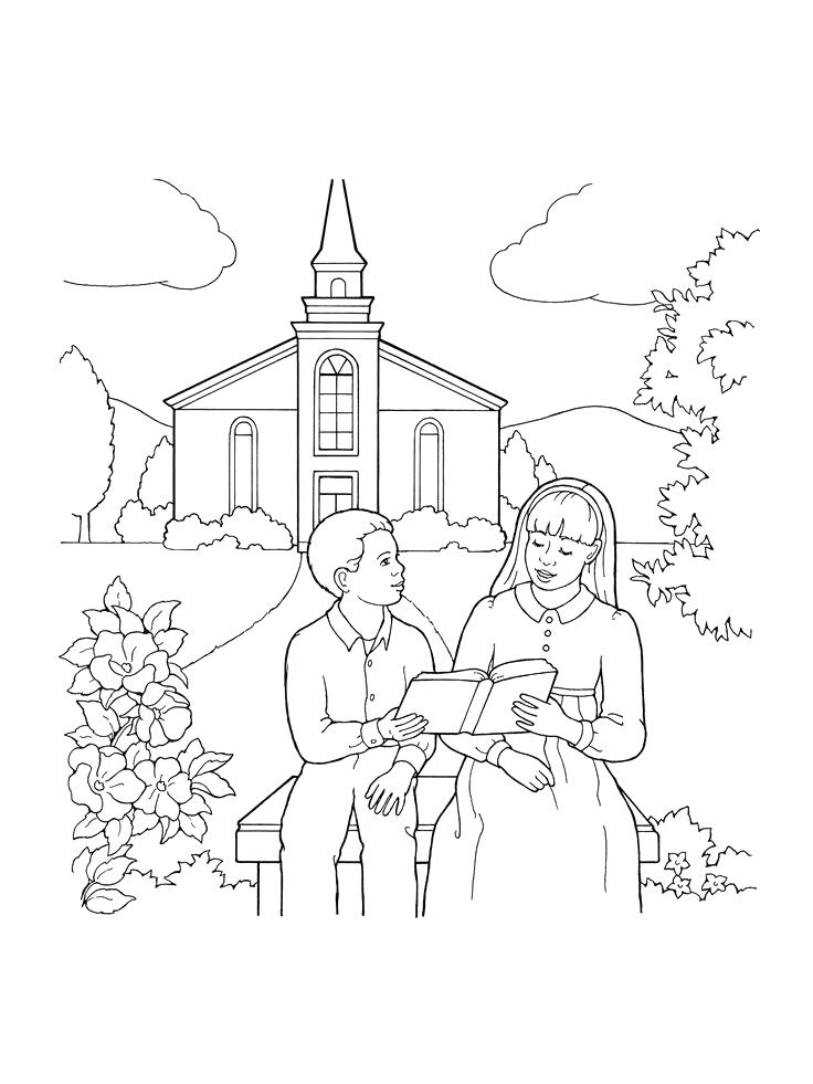 736x981 Church Coloring Pages Coloring Pages Church Buildings Easter