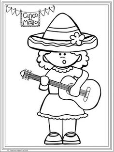 236x314 Cinco De Mayo Coloring Page Escuela Hispanic