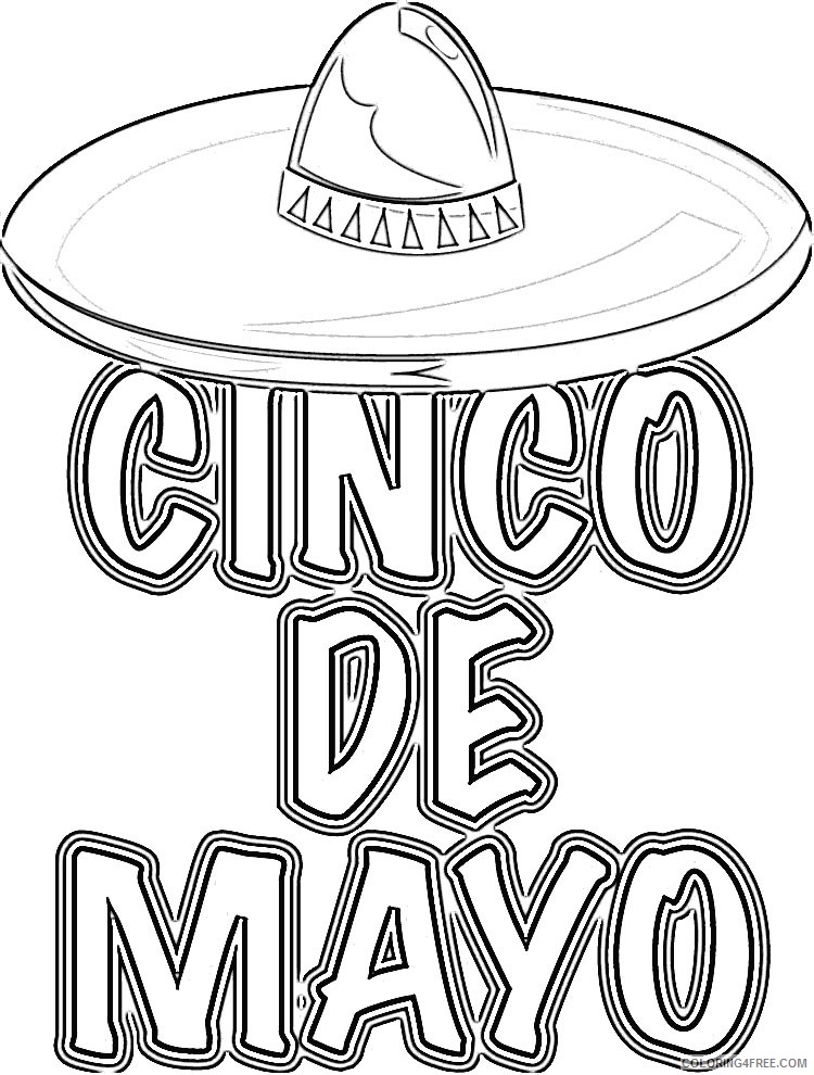 750x990 Free Cinco De Mayo Coloring Pages For Kids