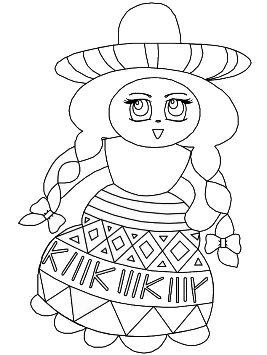 901x1200 Cinco De Mayo Coloring Pages