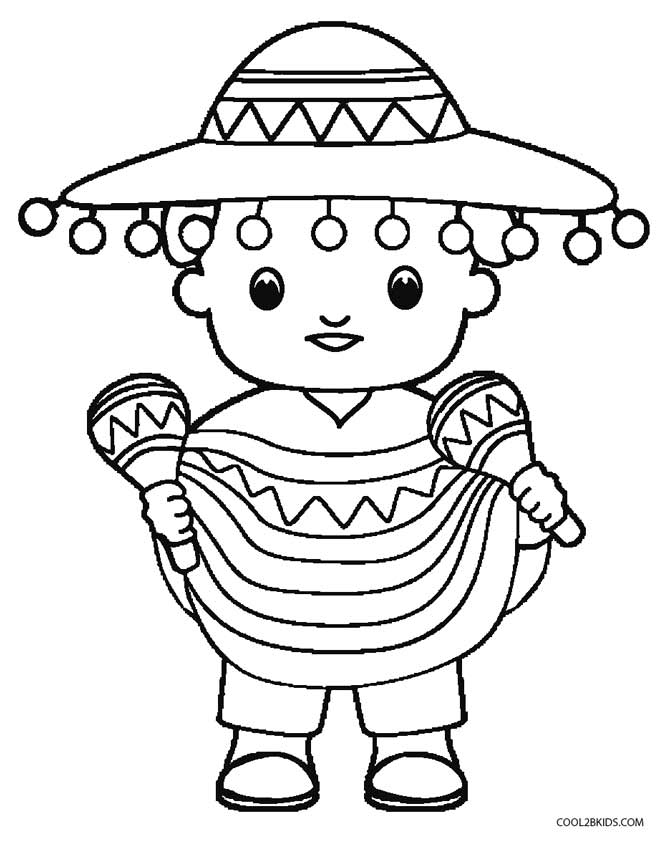 670x848 Printable Cinco De Mayo Coloring Pages For Kids