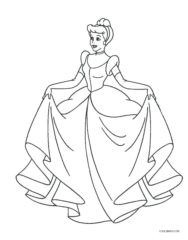 Cinderealla Coloring Pages at GetDrawings | Free download