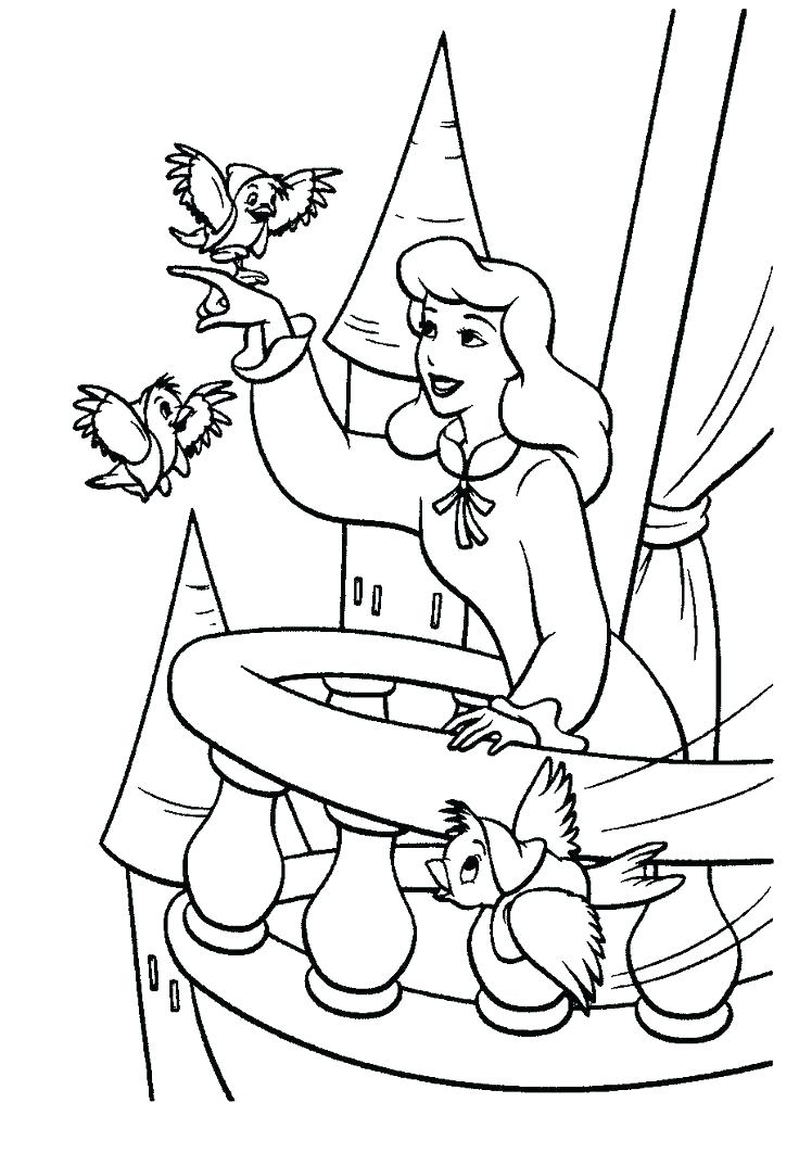 736x1062 Cinderella Printable Coloring Pages Printable Coloring Pages