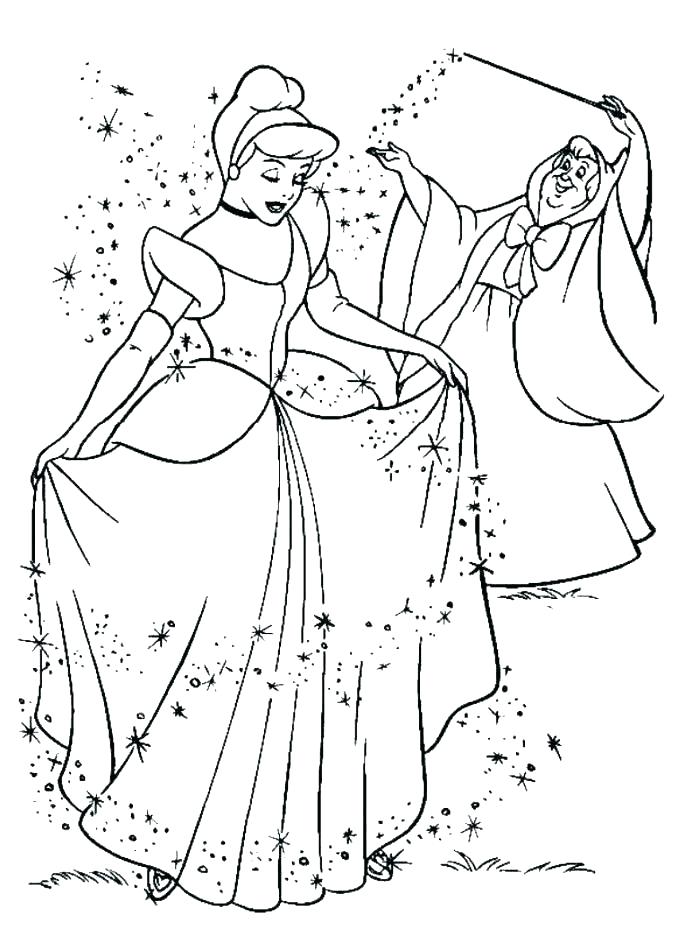 Cinderealla Coloring Pages at GetDrawings | Free download