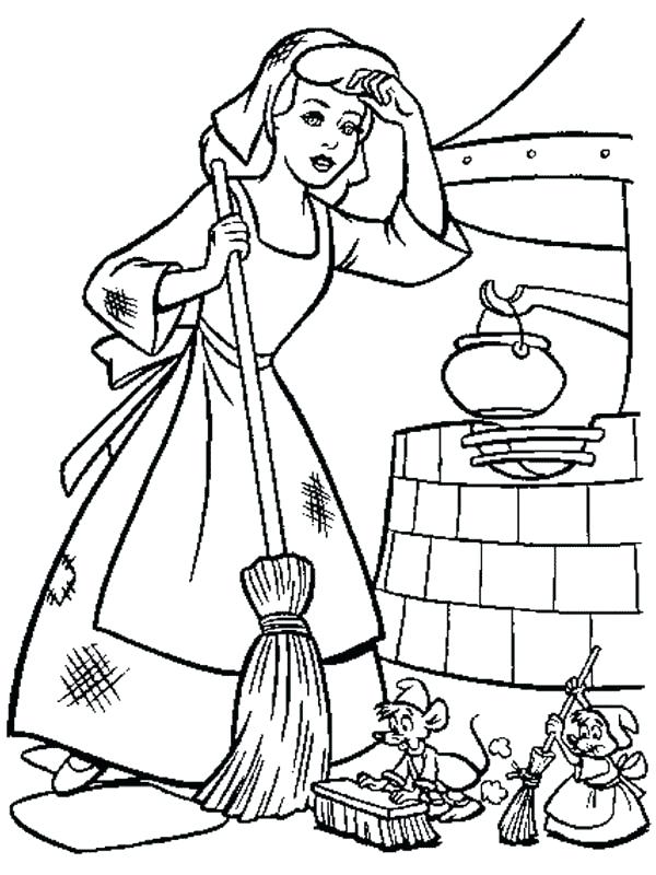 Cinderealla Coloring Pages at GetDrawings | Free download