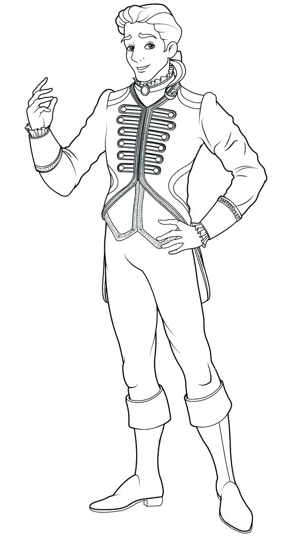 590x1086 Cinderella Prince Charming Coloring Pages Prince Charming
