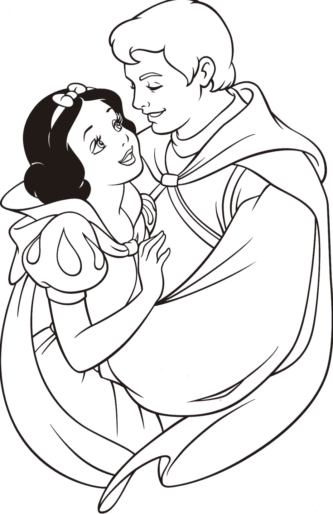 1068x1650 Disney Princess Cinderella And Prince Charming Coloring Page