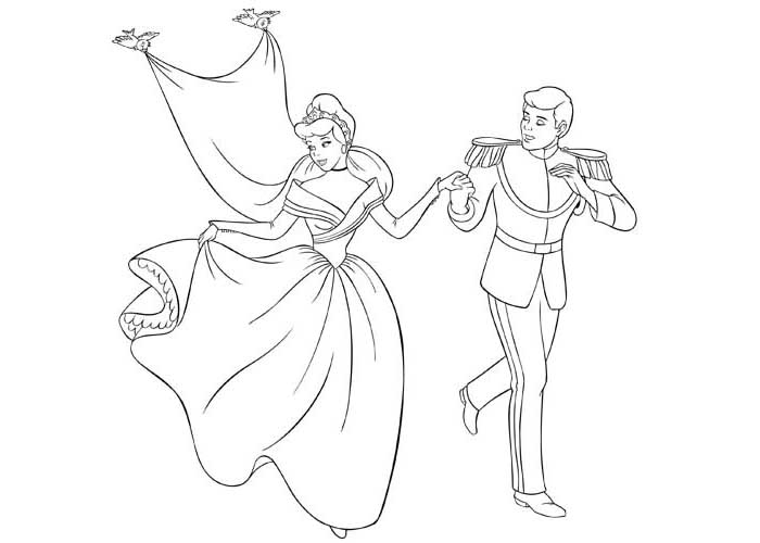 700x500 Cinderella Prince Colouring Pages Gekimoe Cinderella