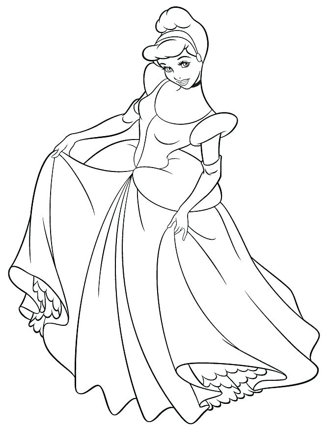 670x867 Cinderella Coloring Pages Free Carriage Coloring Page Image Free
