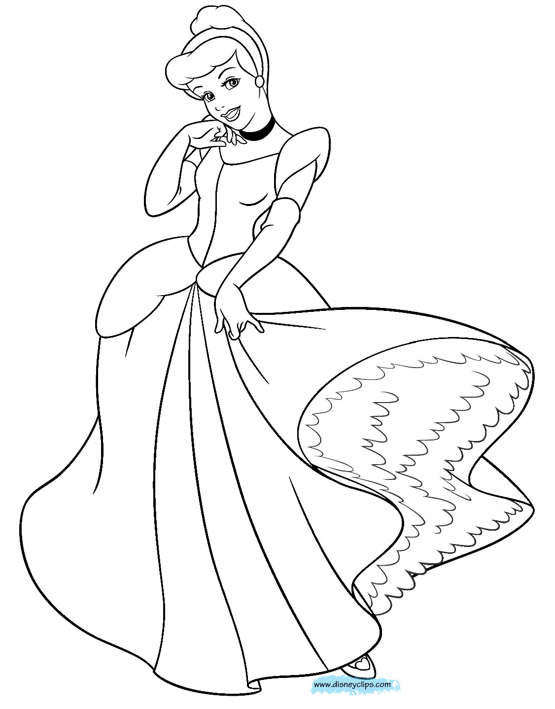 1126x1439 Coloring Pages Disney Cinderella Best Of With Page