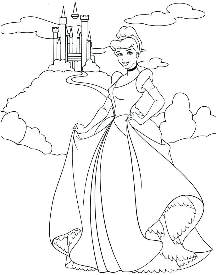 687x874 Cinderella Coloring Pages Games Cinderella Coloring Pages Disney