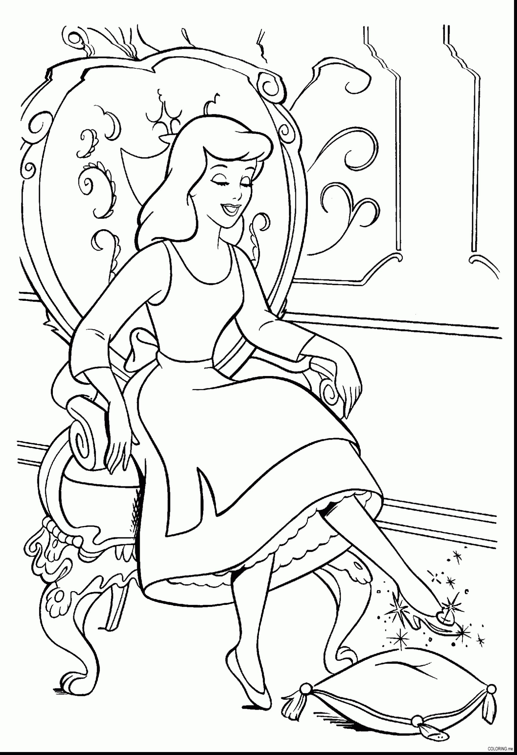 1733x2530 Coloring Pages Disney Cinderella Best Of Cinderella Coloring Pages